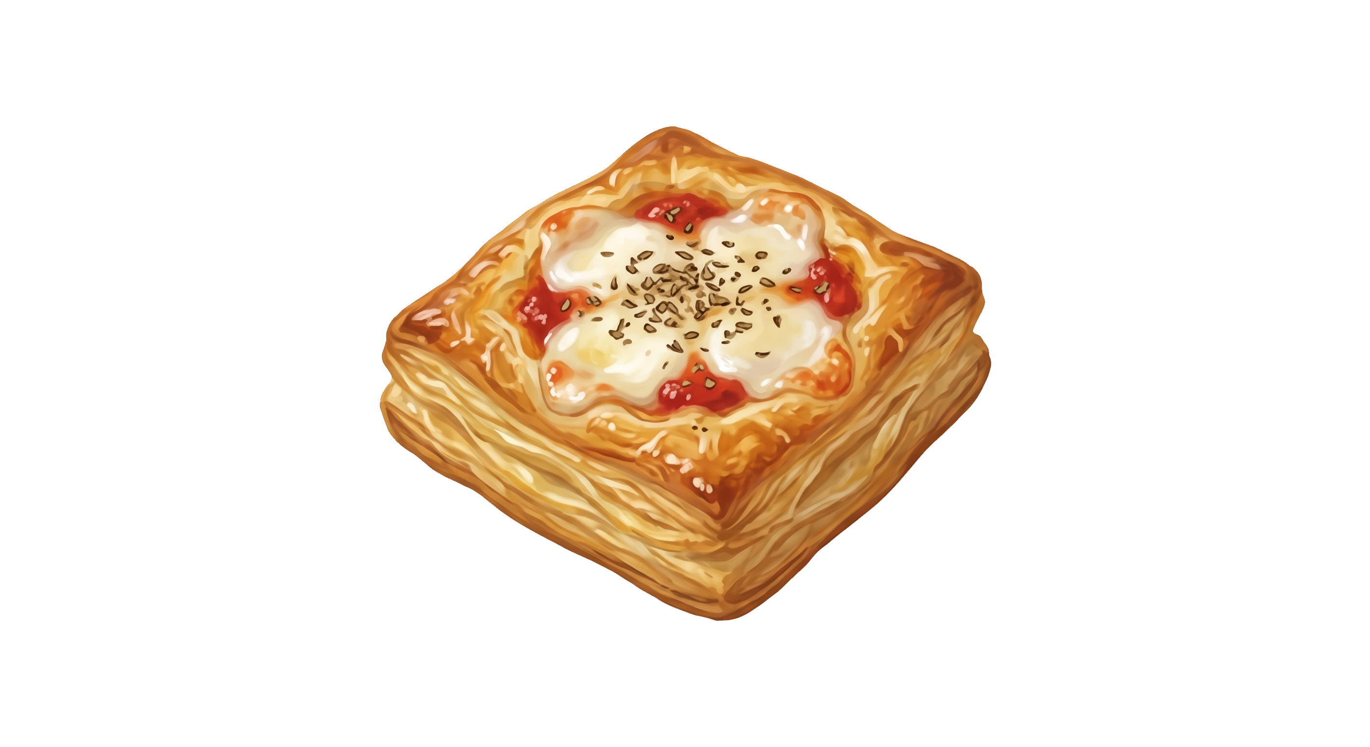 Folhado de pizza